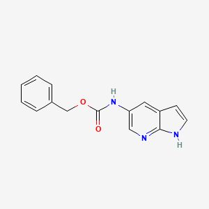 molecular formula C15H13N3O2 B8549207 Benzyl 1H-pyrrolo[2,3-b]pyridin-5-ylcarbamate 