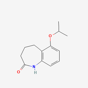 molecular formula C13H17NO2 B8549211 6-Isopropoxy-1,3,4,5-tetrahydro-2H-benzo[B]azepin-2-one 