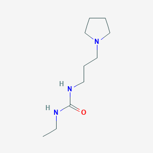 molecular formula C10H21N3O B8549215 N-ethyl-N'-3-(1-pyrrolidinyl)propylurea 