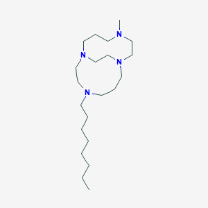 molecular formula C21H44N4 B8549234 5-N-octyl-12-methyl-1,5,8,12-tetraazabicyclo[6.6.2]hexadecane CAS No. 212697-55-7