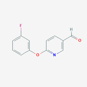 molecular formula C12H8FNO2 B8549241 6-(3-Fluoro-phenoxy)-pyridine-3-carbaldehyde 