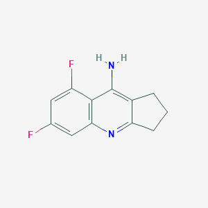molecular formula C12H10F2N2 B8549249 9-Amino-6,8-difluoro-2.3-dihydro-1H-cyclopenta[1,2-b] quinoline 