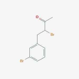 molecular formula C10H10Br2O B8549259 3-Bromo-4-(3-bromophenyl)butan-2-one 
