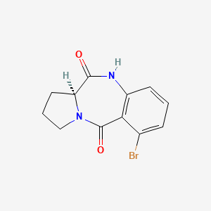 molecular formula C12H11BrN2O2 B8549270 (11aS)-6-Bromo-1,2,3,11a-tetrahydro-5H-pyrrolo[2,1-c][1,4]benzodiazepine-5,11(10H)-dione 