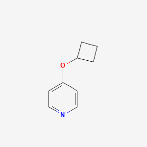molecular formula C9H11NO B8549280 4-Cyclobutoxypyridine 