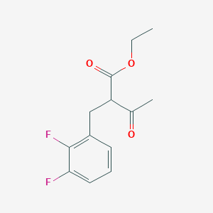 molecular formula C13H14F2O3 B8549363 Ethyl 2-(2,3-difluorobenzyl)-3-oxobutyrate 