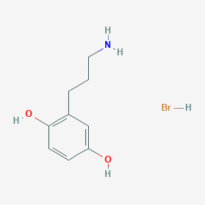B8549404 gamma-Aminopropylhydroquinone.hydrobromide CAS No. 56865-98-6