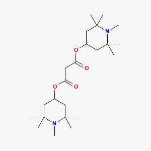 molecular formula C23H42N2O4 B8549418 Bis(1,2,2,6,6-pentamethylpiperidin-4-yl) propanedioate CAS No. 56677-78-2