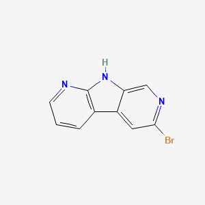 molecular formula C10H6BrN3 B8549424 4-Bromo-5,8,10-triazatricyclo[7.4.0.02,7]trideca-1(9),2,4,6,10,12-hexaene CAS No. 1200130-86-4