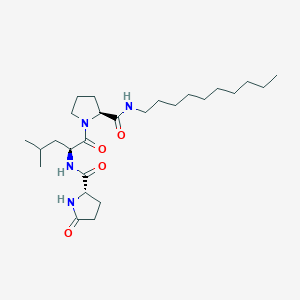 5-Oxo-L-prolyl-L-leucyl-N-decyl-L-prolinamide