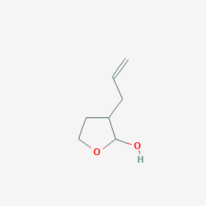 molecular formula C7H12O2 B8549450 3-(Prop-2-en-1-yl)oxolan-2-ol CAS No. 88938-66-3