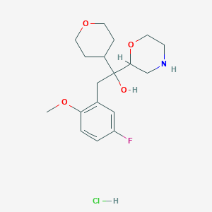 (R)-2-(5-Fluoro-2-methoxyphenyl)-1-((S)-morpholin-2-yl)-1-(tetrahydro-2H-pyran-4-yl)ethanol hydrochloride