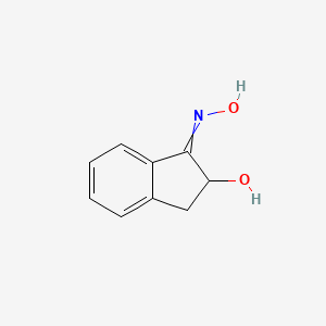 B8549501 1-(Hydroxyimino)-2,3-dihydro-1H-inden-2-ol CAS No. 192869-89-9