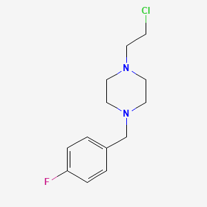 1-(2-Chloroethyl)-4-[(4-fluorophenyl)methyl]piperazine