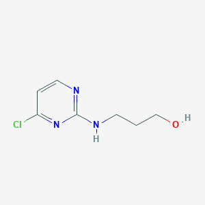 molecular formula C7H10ClN3O B8549526 3-(4-Chloro-pyrimidin-2-ylamino)-propan-1-ol 