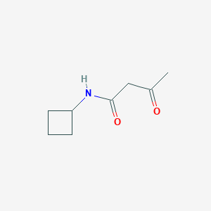 molecular formula C8H13NO2 B8549537 N-cyclobutyl-3-oxobutanamide 