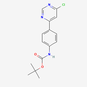 [4-(6-Chloro-pyrimidin-4-yl)-phenyl]-carbamic acid tert-butyl ester
