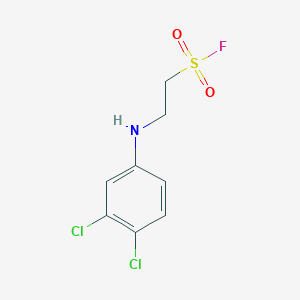 molecular formula C8H8Cl2FNO2S B8549555 2-[(3,4-dichlorophenyl)amino]ethanesulfonyl Fluoride 
