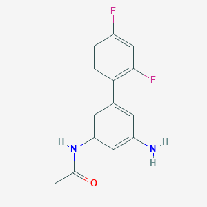 molecular formula C14H12F2N2O B8549589 N-(5-amino-2',4'-difluorobiphenyl-3-yl)acetamide 