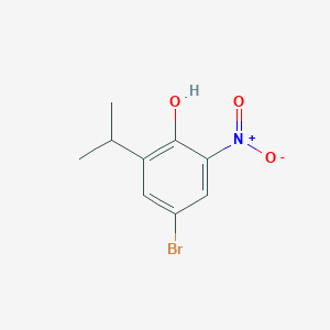 molecular formula C9H10BrNO3 B8549596 4-Bromo-2-isopropyl-6-nitrophenol 