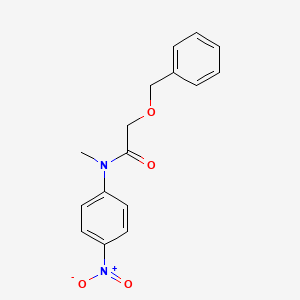 molecular formula C16H16N2O4 B8549598 2-benzoxy-N-methyl-N-(4-nitrophenyl)acetamide 