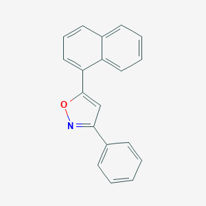 molecular formula C19H13NO B085496 5-(1-Naphthyl)-3-phenylisoxazole CAS No. 1035-93-4