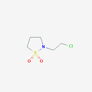 molecular formula C5H10ClNO2S B8549659 2-(2-Chloro-ethyl)-isothiazolidine-1,1-dioxide 