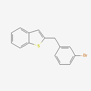 molecular formula C15H11BrS B8549722 2-(3-Bromobenzyl)-1-benzothiophene 
