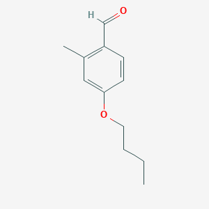 molecular formula C12H16O2 B8549757 2-Methyl-4-butoxybenzaldehyde 