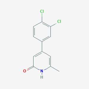 molecular formula C12H9Cl2NO B8549788 4-(3,4-dichloro-phenyl)-6-methyl-1H-pyridin-2-one 
