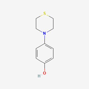 molecular formula C10H13NOS B8549818 p-(tetrahydro-4H-1,4-thiazin-4-yl)phenol 