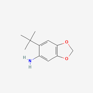 molecular formula C11H15NO2 B8549832 6-Tert-butylbenzo[d][1,3]dioxol-5-amine 