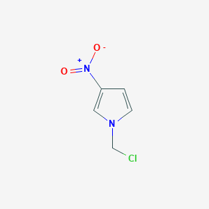 molecular formula C5H5ClN2O2 B8549856 1-chloromethyl-3-nitro-1H-pyrole 