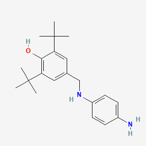 4-[(4-Aminoanilino)methyl]-2,6-di-tert-butylphenol