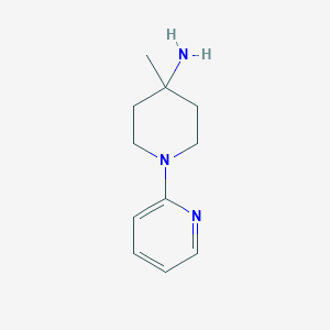 molecular formula C11H17N3 B8549869 4-Methyl-3,4,5,6-tetrahydro-2H-(1,2')bipyridinyl-4-ylamine 