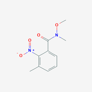 molecular formula C10H12N2O4 B8549899 N-methoxy-N,3-dimethyl-2-nitrobenzamide 