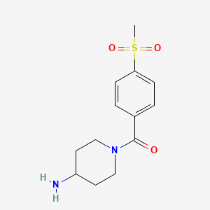 (4-Amino-piperidin-1-yl)-(4-methylsulfonyl-phenyl)-methanone