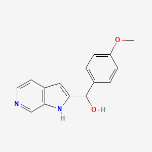 1h-Pyrrolo[2,3-c]pyridine-2-methanol,a-(4-methoxyphenyl)-