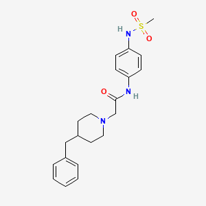 1-Piperidineacetamide,n-[4-[(methylsulfonyl)amino]phenyl]-4-(phenylmethyl)-