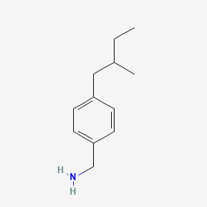 molecular formula C12H19N B8549951 4-(2-Methyl-butyl)-benzylamine 