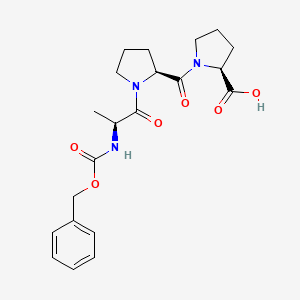 molecular formula C21H27N3O6 B8549985 N-[(Benzyloxy)carbonyl]-L-alanyl-L-prolyl-L-proline CAS No. 90180-00-0
