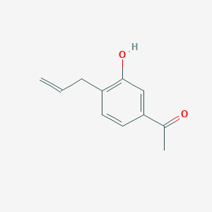 molecular formula C11H12O2 B8550096 1-(4-Allyl-3-hydroxyphenyl)ethanone 