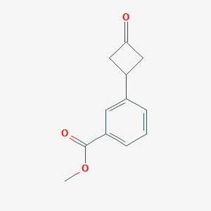 molecular formula C12H12O3 B8550128 Methyl 3-(3-oxocyclobutyl)benzoate 