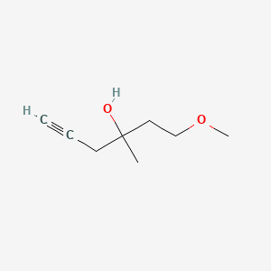 molecular formula C8H14O2 B8550142 4-Hydroxy-4-methyl-7-oxa-1-octyne 