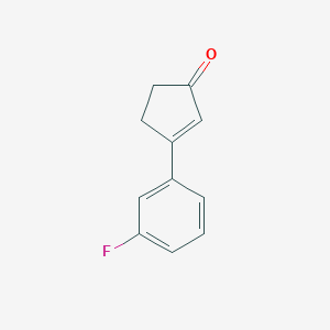 3-(3-Fluorophenyl)cyclopent-2-en-1-one