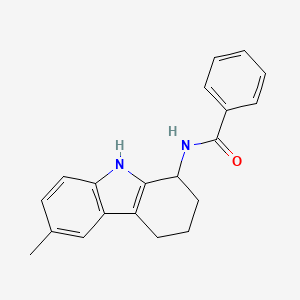 molecular formula C20H20N2O B8550174 N-(6-methyl-2,3,4,9-tetrahydro-1H-carbazol-1-yl)benzamide CAS No. 827590-75-0