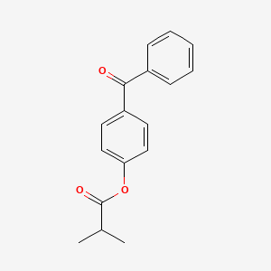 molecular formula C17H16O3 B8550192 Isobutyric acid 4-benzoyl-phenyl ester CAS No. 85100-39-6