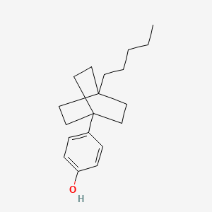 molecular formula C19H28O B8550217 4-(4-Pentylbicyclo[2.2.2]octan-1-yl)phenol CAS No. 89027-55-4