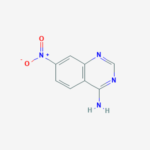 molecular formula C8H6N4O2 B8550228 7-Nitro-4-quinazolinamine CAS No. 19815-14-6