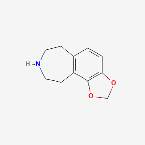 molecular formula C11H13NO2 B8550235 7,8,9,10-Tetrahydro-6H-[1,3]dioxolo[4,5-g][3]benzazepine 